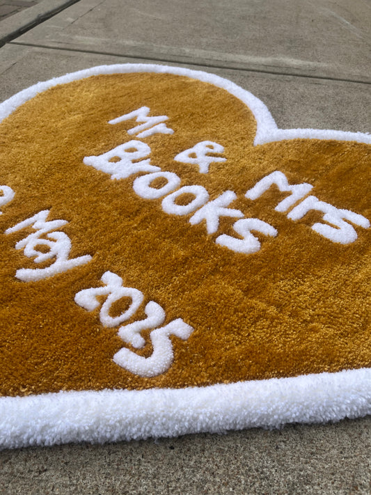 Mr&Mrs Heart Rug